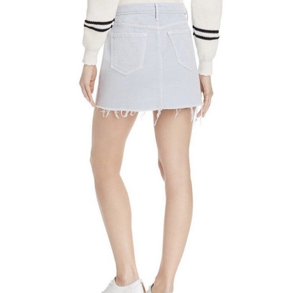 Mother Superior Women's Distressed Denim Mini Skirt Vagabond Fray Size 30 - Picture 3 of 11